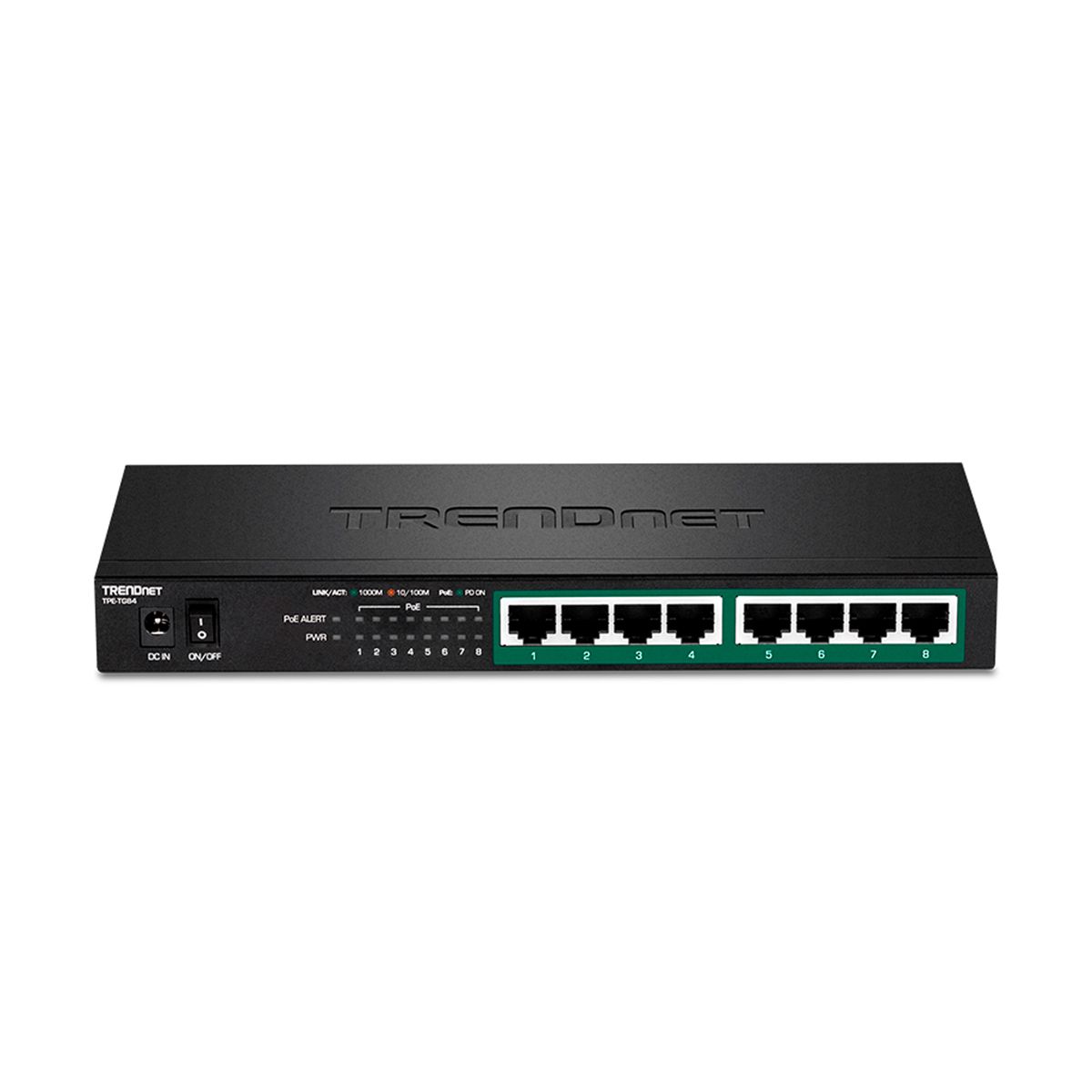 TRENDNET - SWITCH DE RED TRENDNET 8 PUERTOS POE GIGABIT l PN TPE-TG84