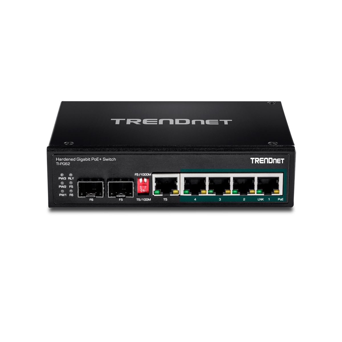 TRENDNET - SWITCH INDUSTRIAL TRENDNET DE 5 PUERTOS GIGABIT POE l P-N TI-PG62