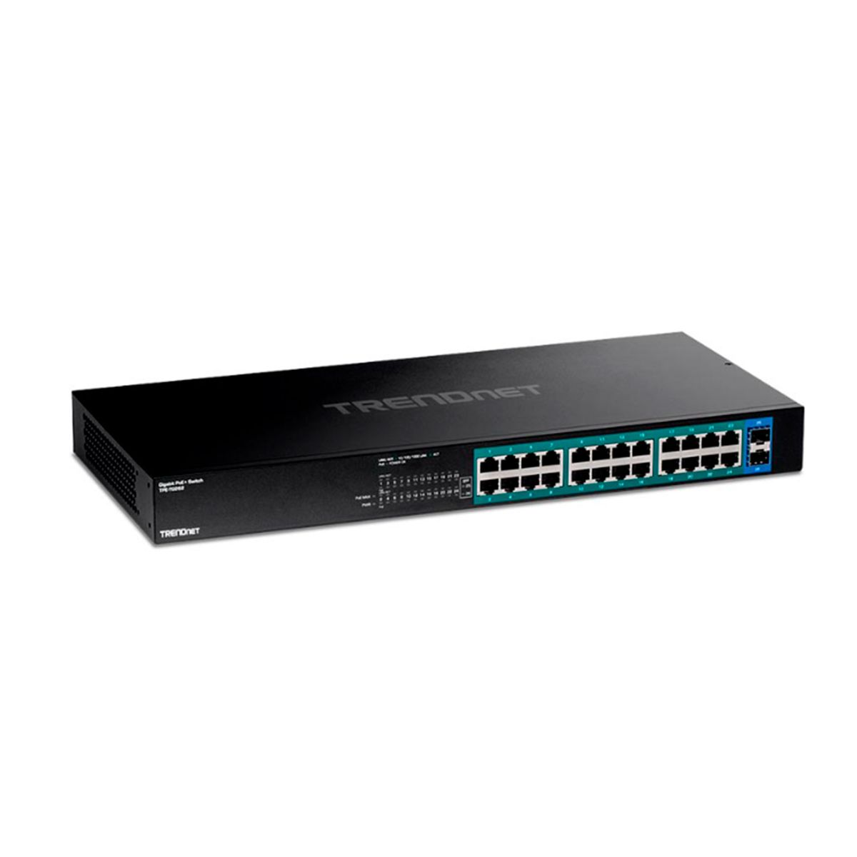 TRENDNET - SWITCH TRENDNET DE 24 PUERTOS POE GIGABIT Y 2 SFP l P-N TPE-TG262