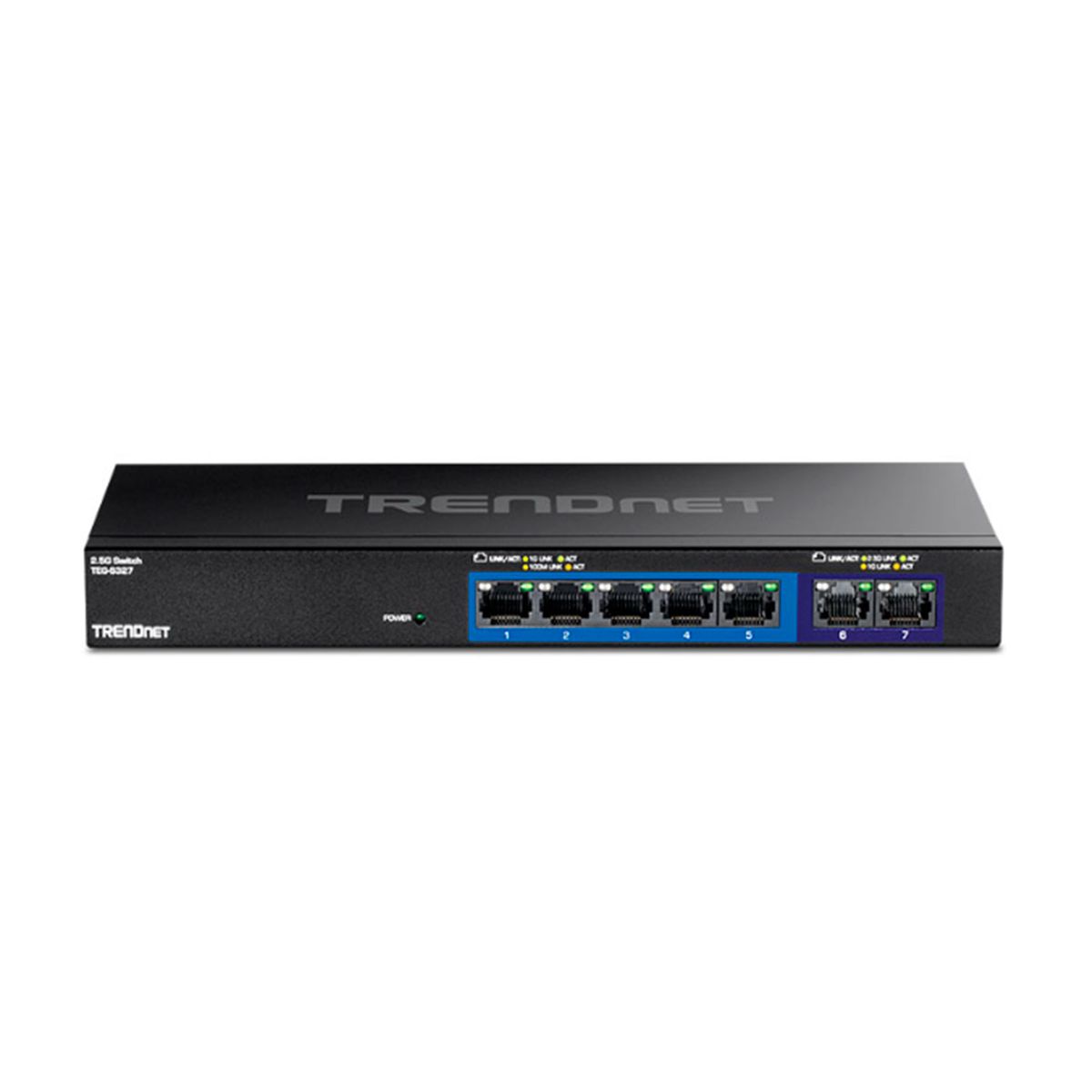 TRENDNET - SWITCH TRENDNET DE 5 PUERTOS GIGABIT Y 2 PUERTOS 2.5 l P-N TEG-S327