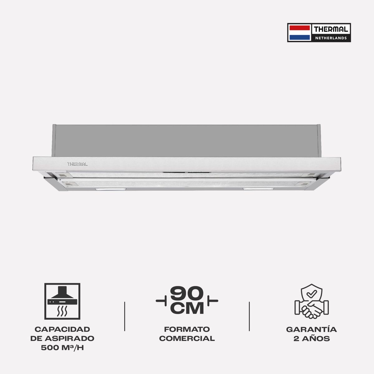 THERMAL APPLIANCES - CAMPANA EXTENSIBLE THERMAL PULL OUT RVS 90