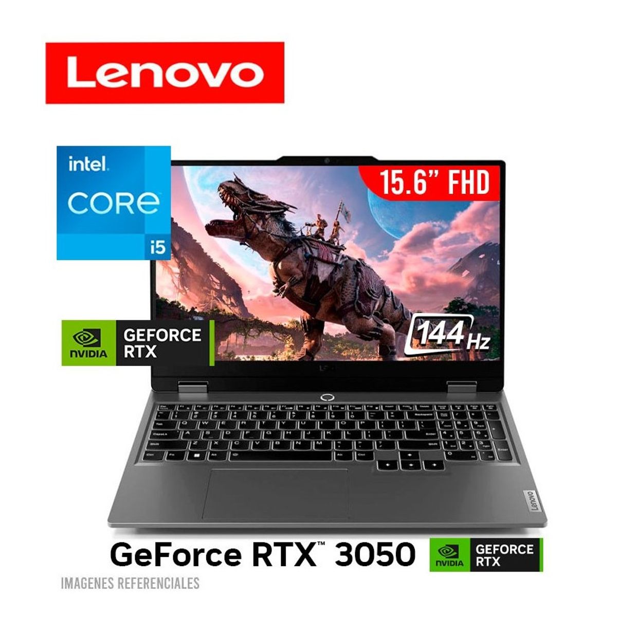 LENOVO - LENOVO LOQ 15IAX9 I5 12450HX 16GB 512GB RTX 3050 6GB 15.6 FHD 144HZ