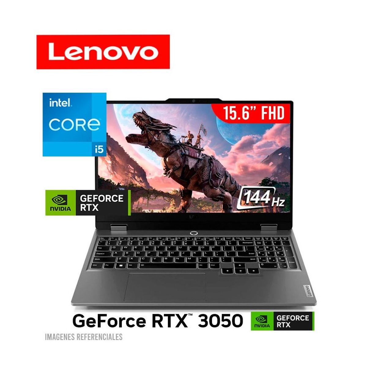 LENOVO - LENOVO LOQ 15IAX9 I5 12450HX 16GB 512GB RTX 3050 6GB 15.6 FHD 144HZ