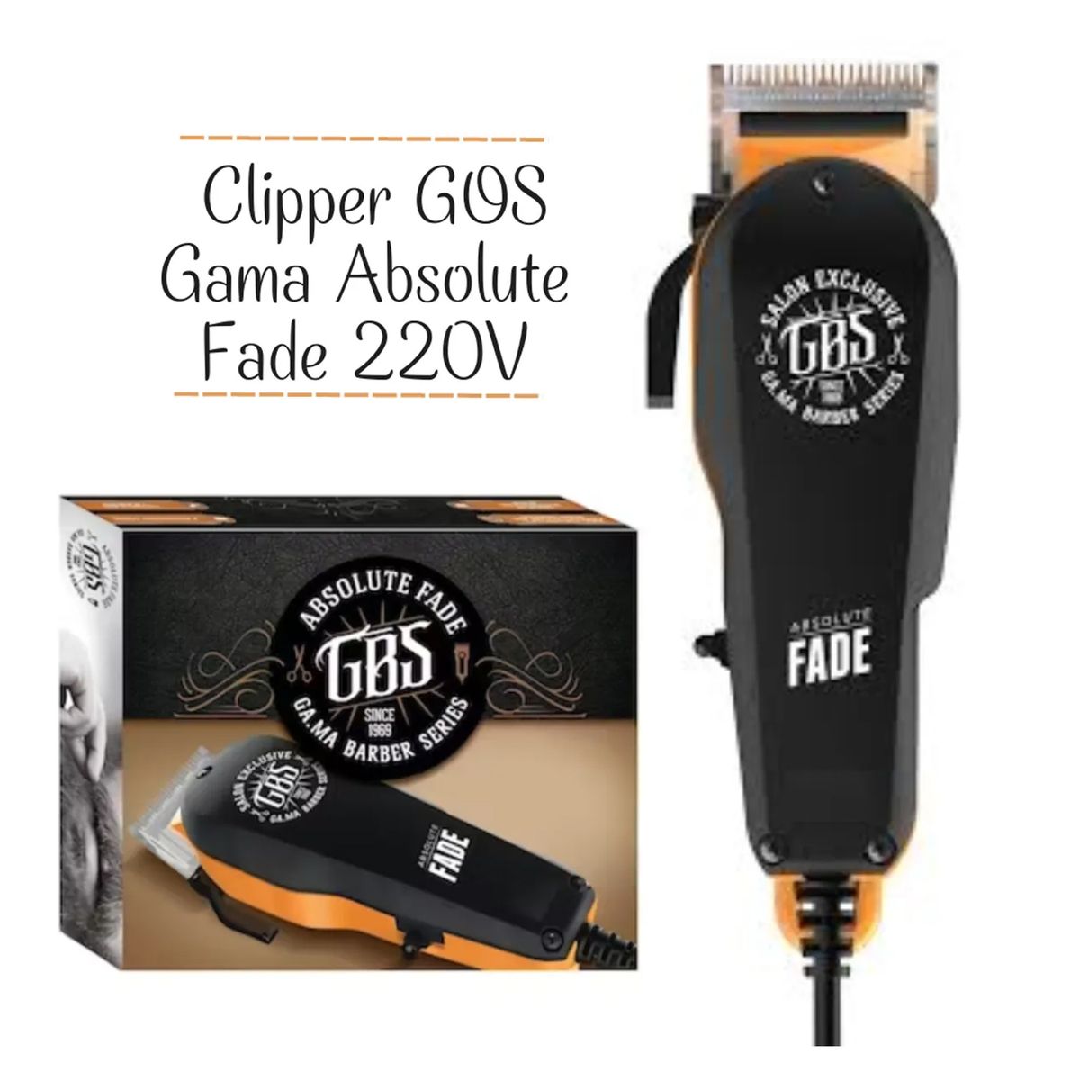 GAMA - Máquina de Cortar Gama Barber Series GBS Absolute Fade