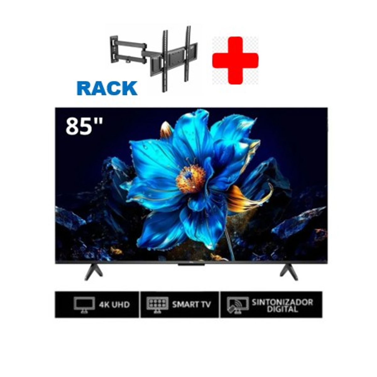 TCL - Televisor TCL QLED 85 UHD 4K Smart TV 85A400 + RACK