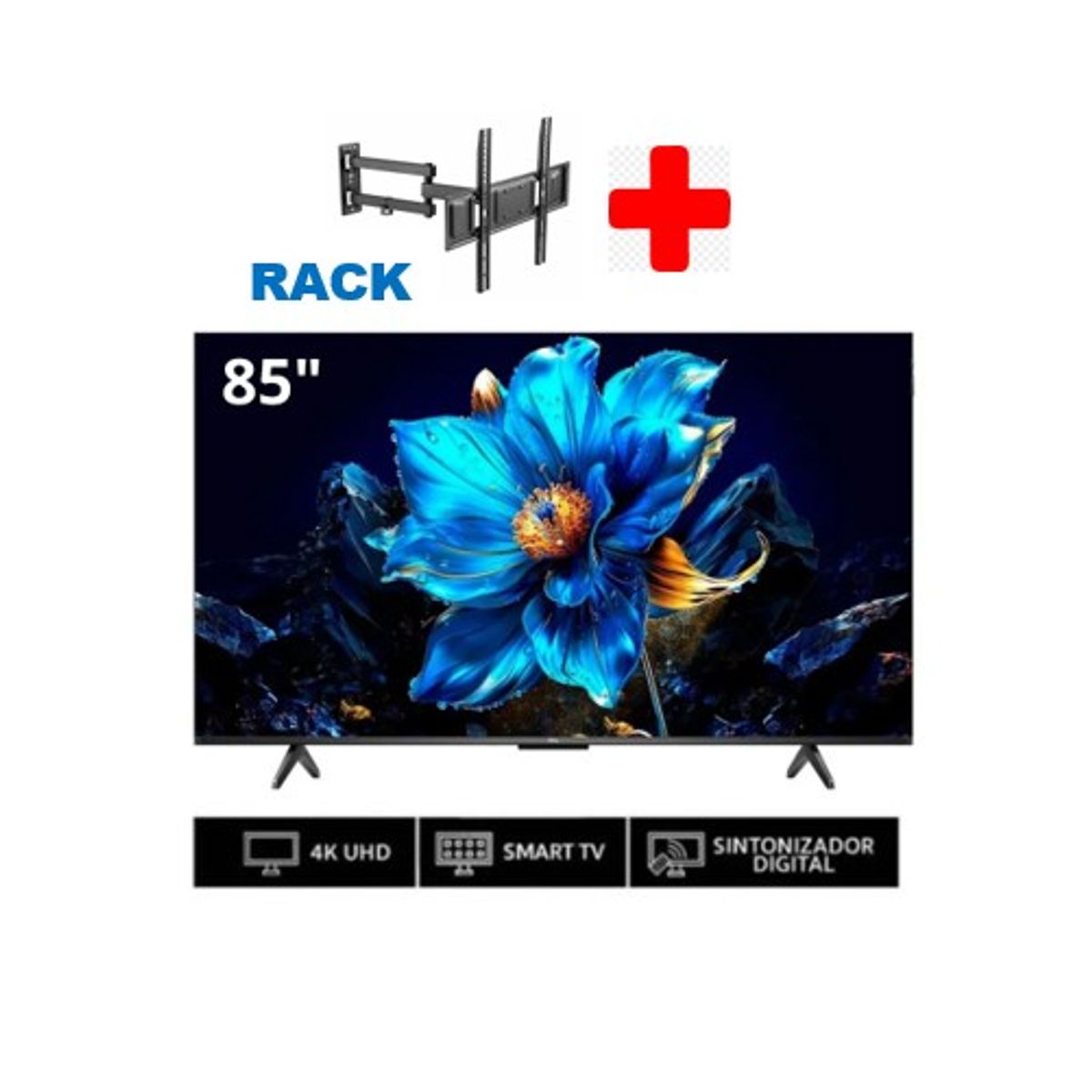 TCL - Televisor TCL QLED 85 UHD 4K Smart TV 85A400 + RACK