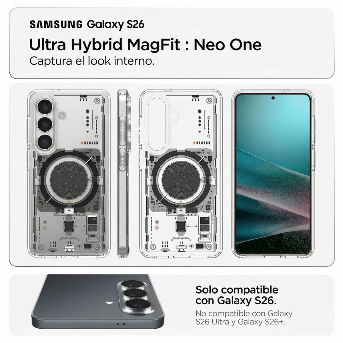 SPIGEN - Case Galaxy S26 Ultra Hybrid Neo One MagSafe Qi2