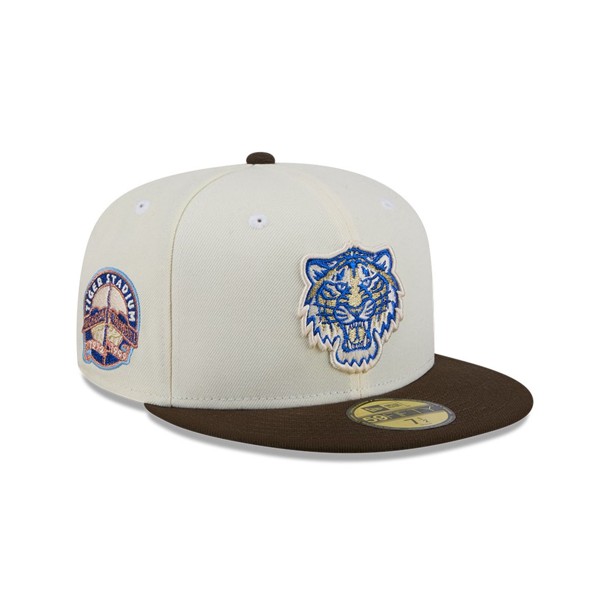 NEW ERA - Gorra 59Fifty MLB Detroit Tigers Chrome Walnut Blanco