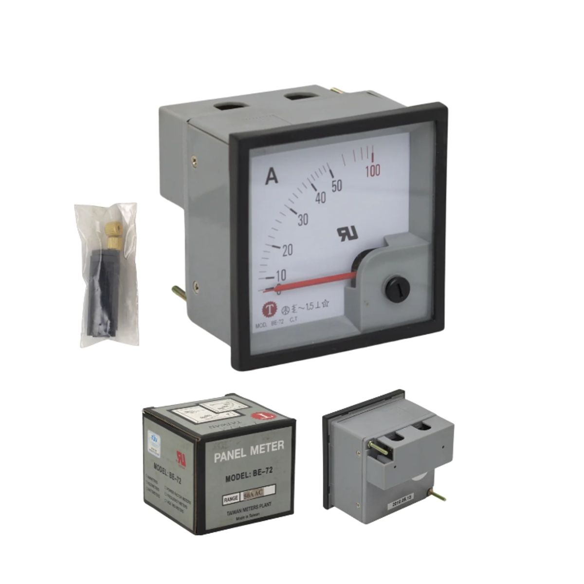 GENERICO - Amperímetro Analógico 72x72mm 0-50-100A 5A BE-72 050A STRONGER