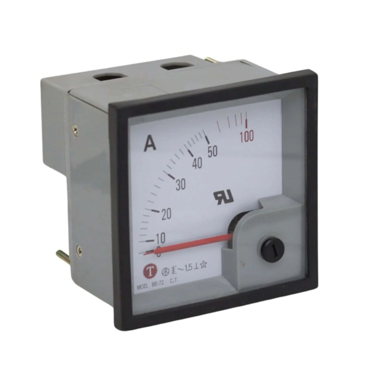 GENERICO - Amperímetro Analógico 72x72mm 0-50-100A 5A BE-72 050A STRONGER