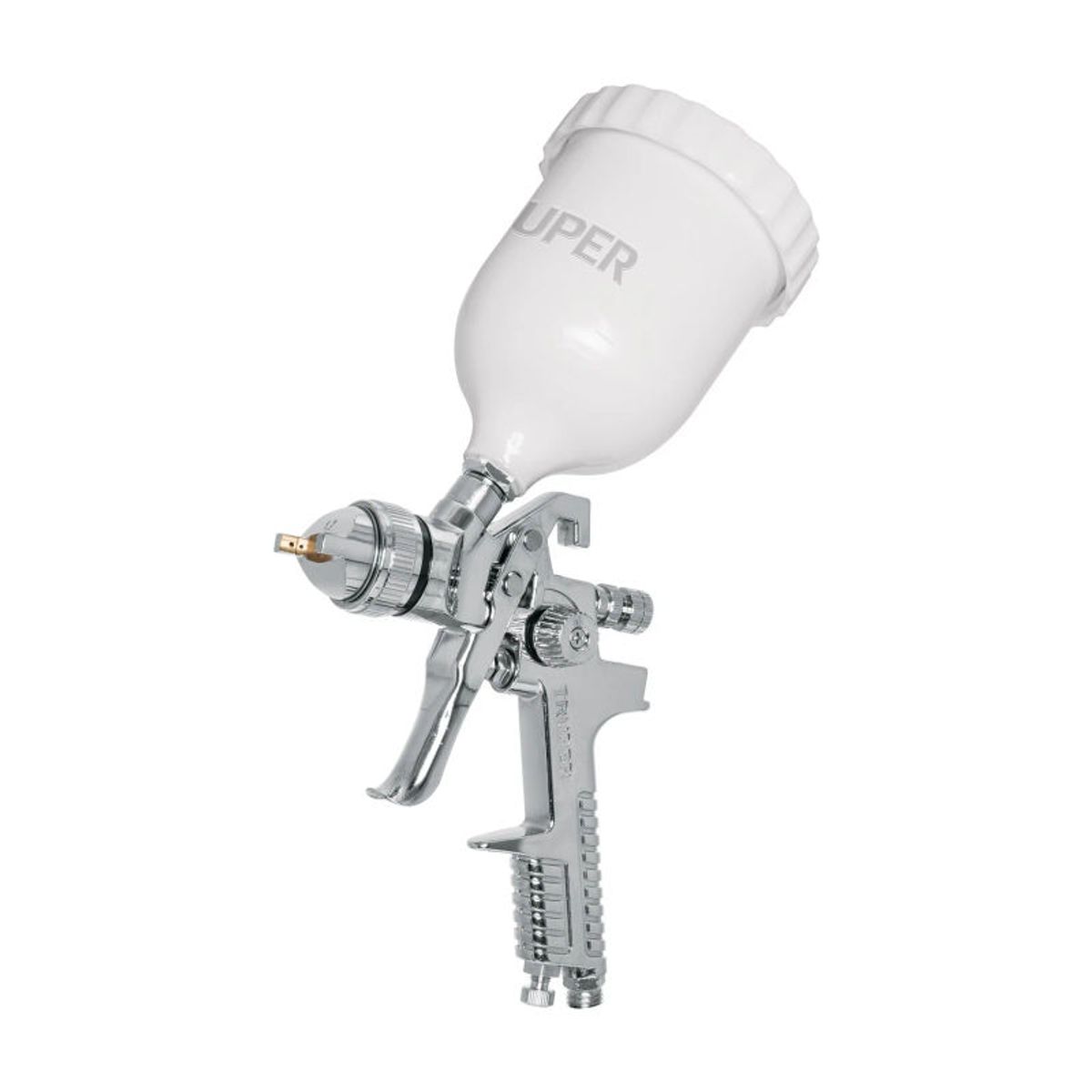 TRUPER - Pistola ppintar gravedad HVLP vaso plástico, 1.7 mm, TRUPER - 12129