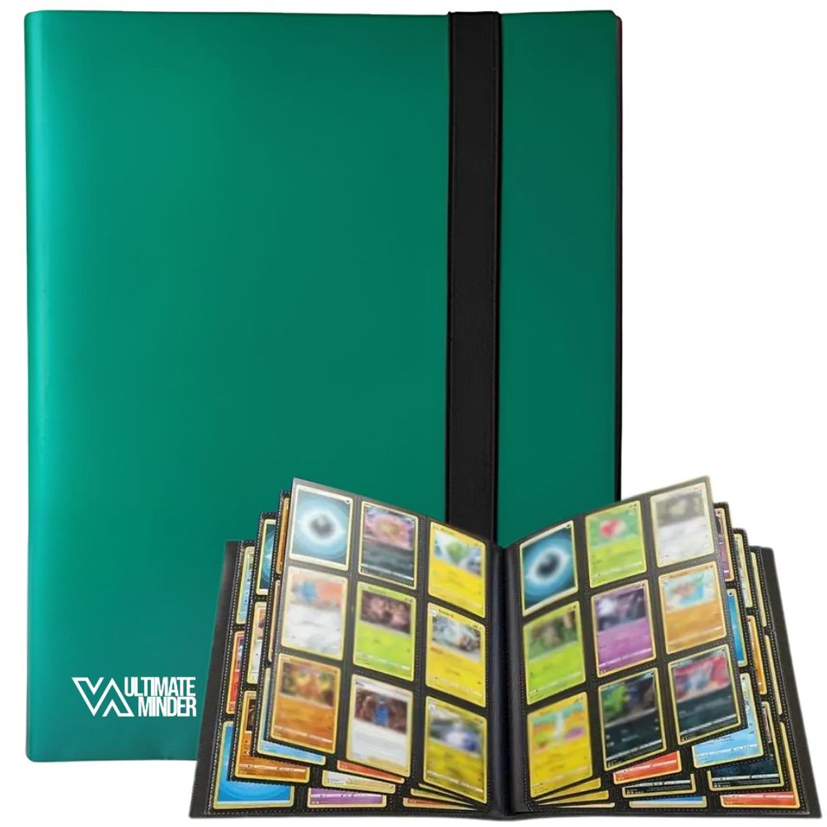 GENERICO - Album para Cartas Pokemon TCG y Magic para 360 cards - Verde - Binder Ultimate