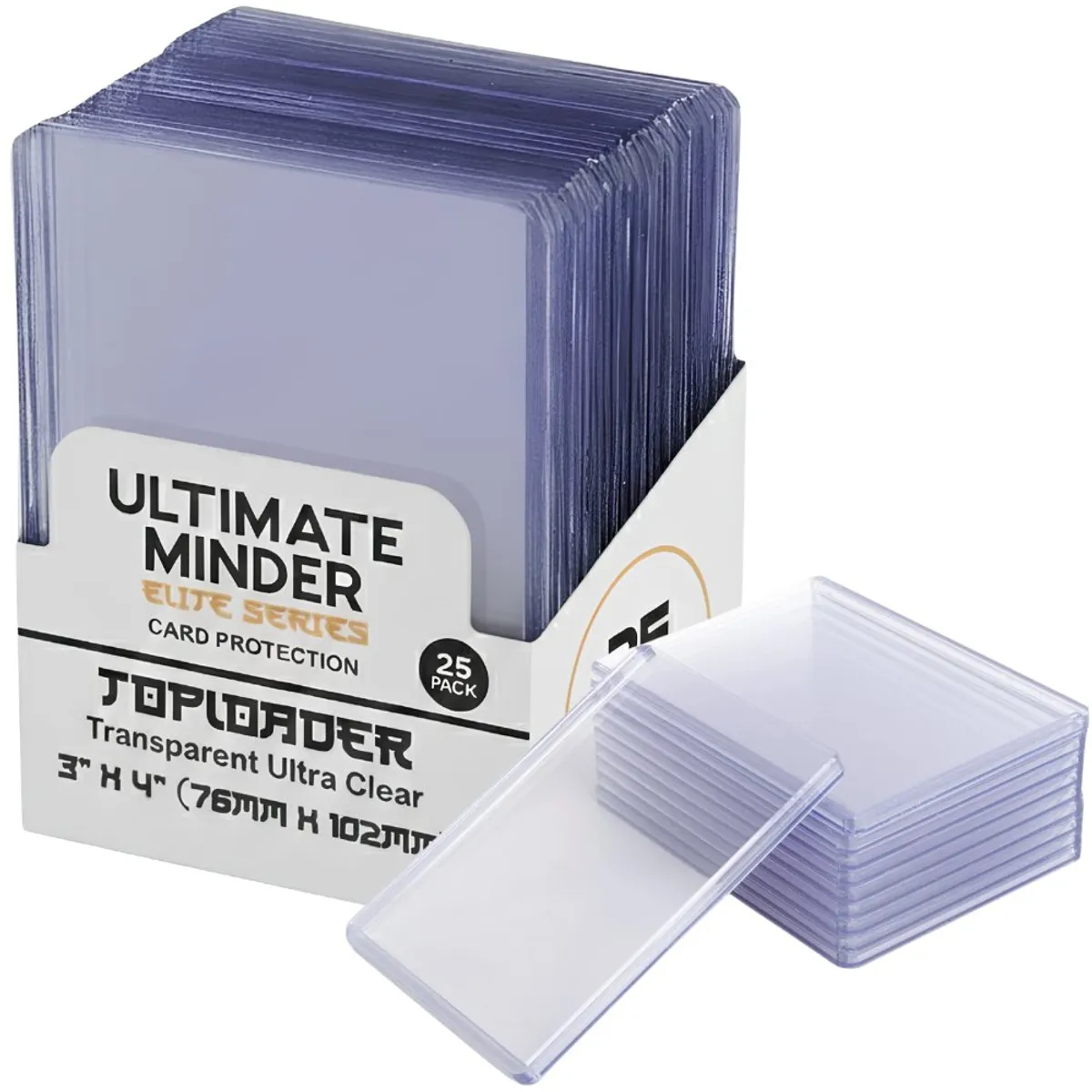 GENERICO - Toploader para Cartas Pokemon TCG y Magic para 25 cards - Fundas Micas Sleeves Duros - Ultimate