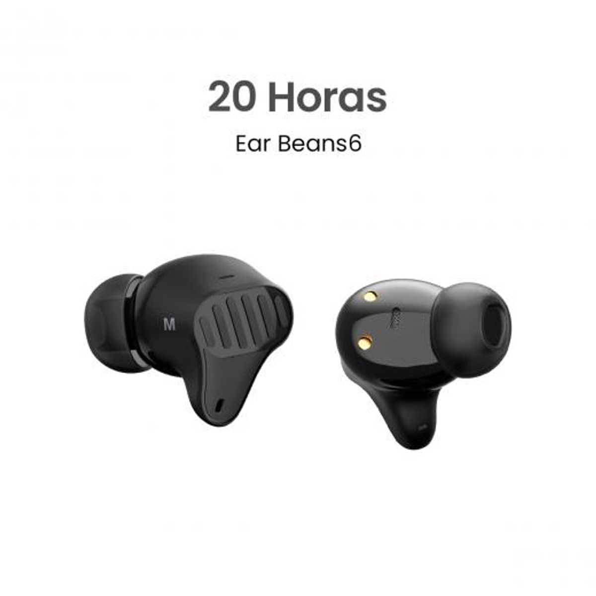 MOVISUN - Audífonos Inalámbricos MOVISUN Ear Beans 6 - Bluetooth 5.3, 20H Duración, Control Táctil, Micrófono, Estuche 300mAh