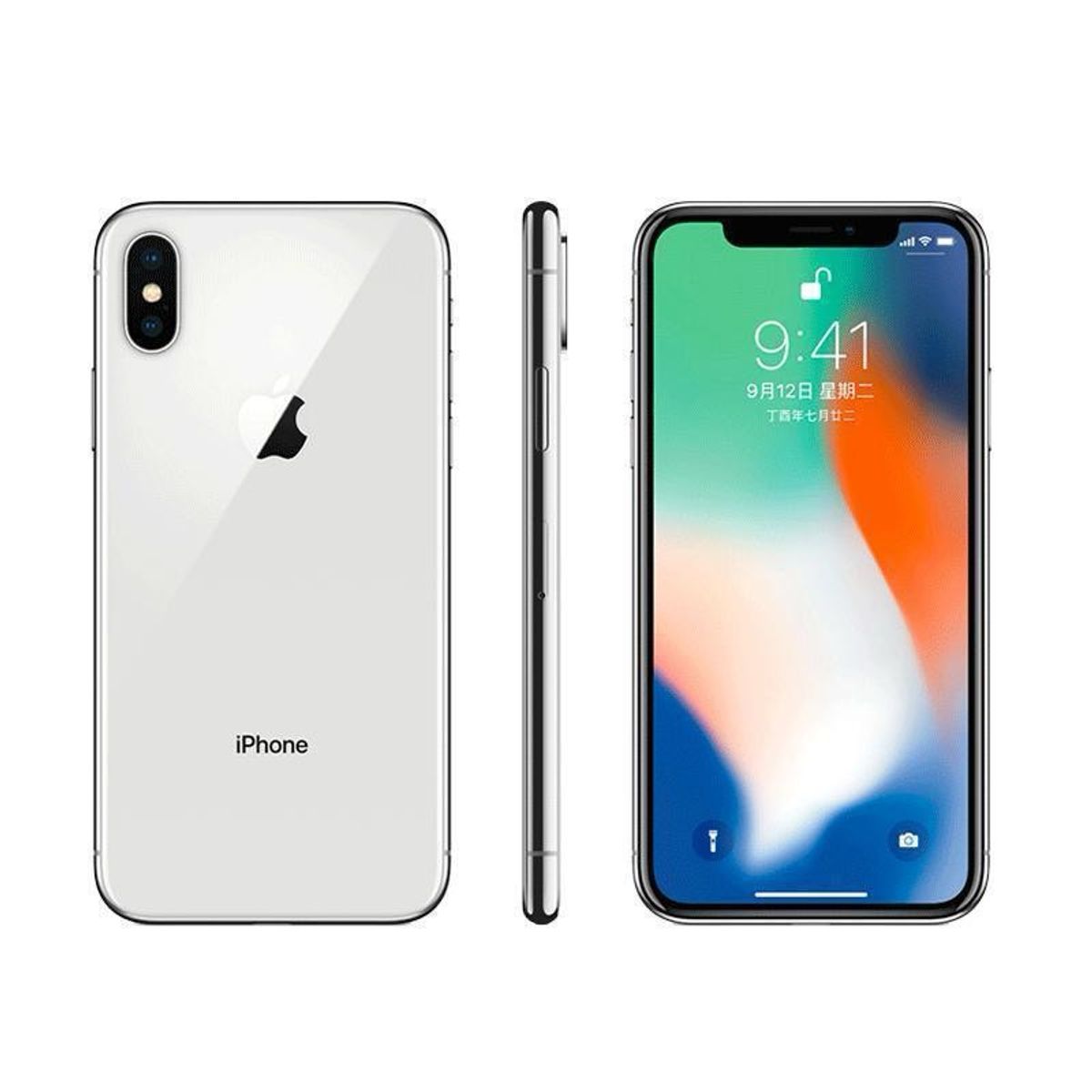 APPLE - Apple iPhoneX 256 GB Silver - Reacondicionado A1865