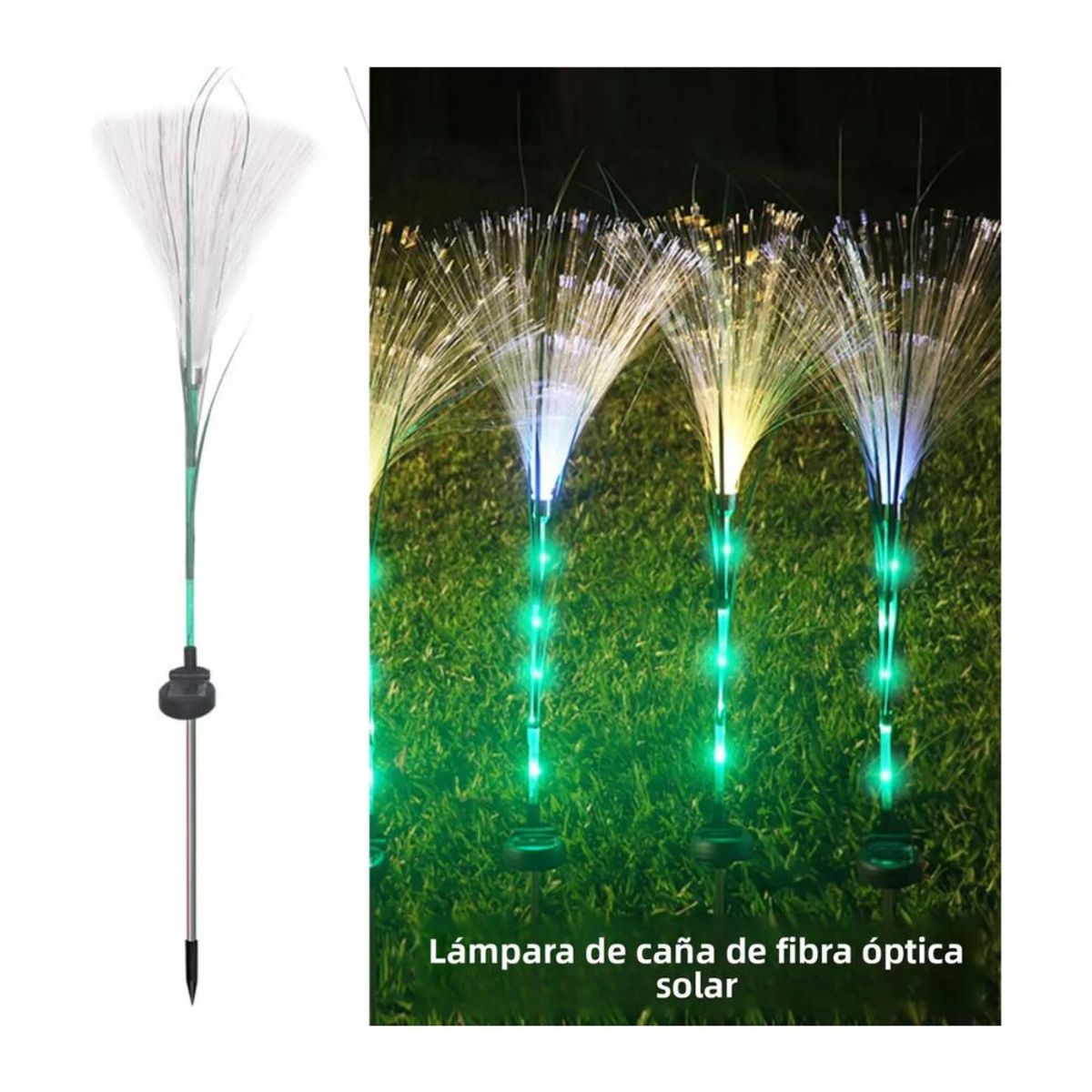 GENERICO - Luz Solar Para Jardín Pack De 2 Unidades