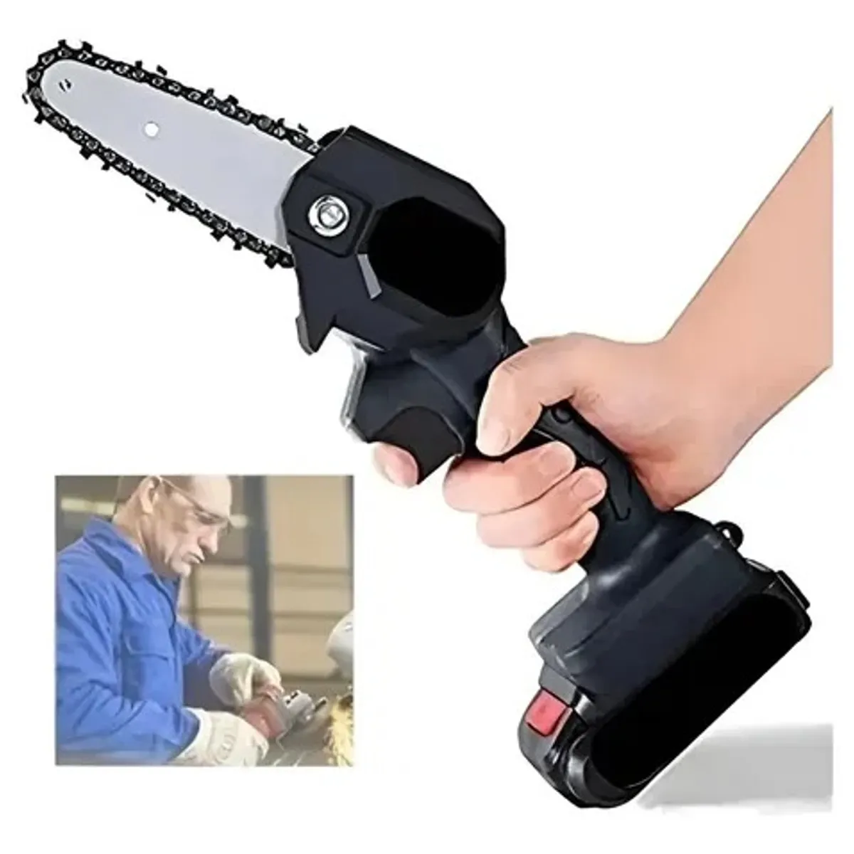 Mini Motosierra Eléctrica Inalámbrica 24V Portátil para Poda de Árboles y Jardín, marca OEM - Foto 2