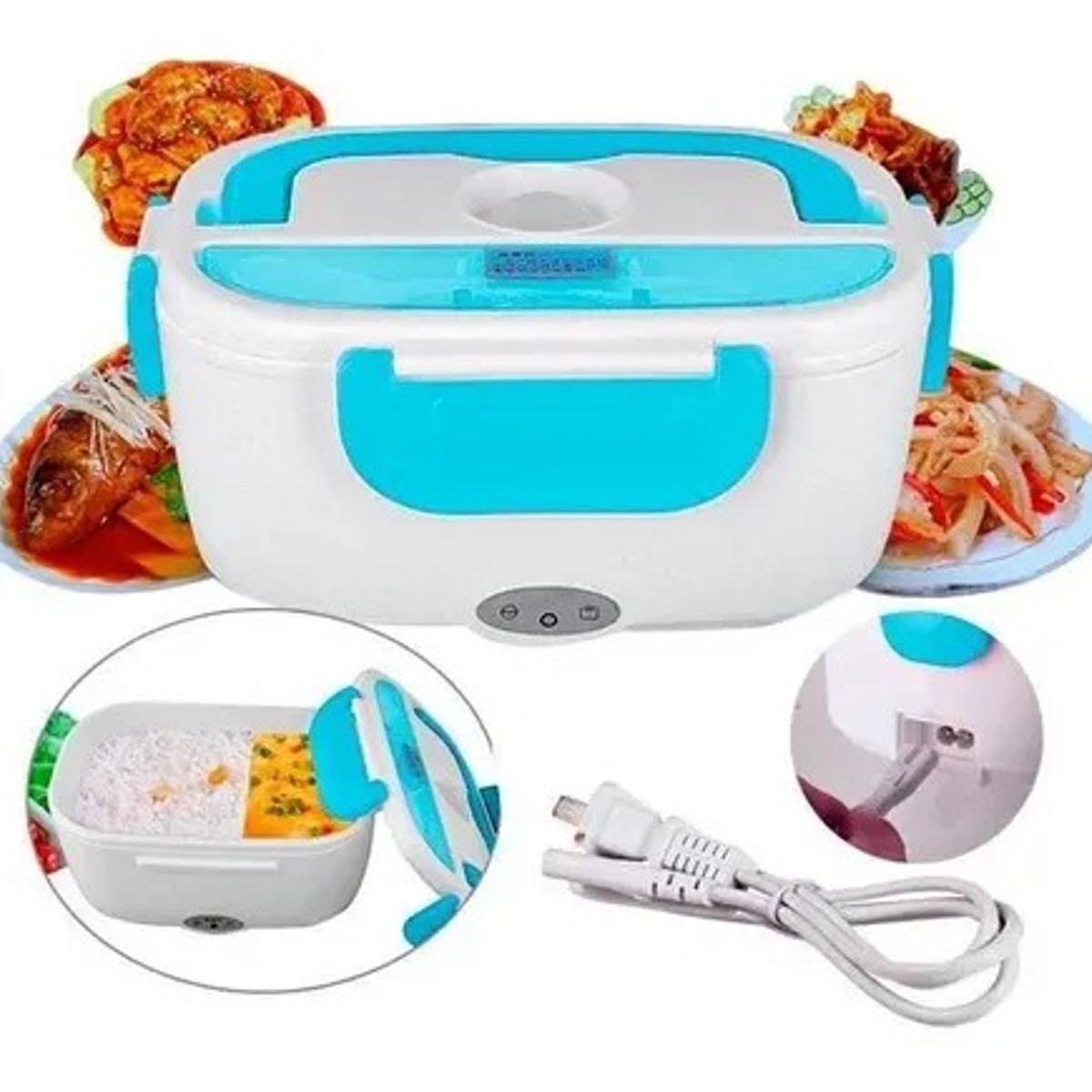 OEM - Lonchera Térmica Eléctrica para Oficina - Taper para Calentar Comida Rápido y Seguro