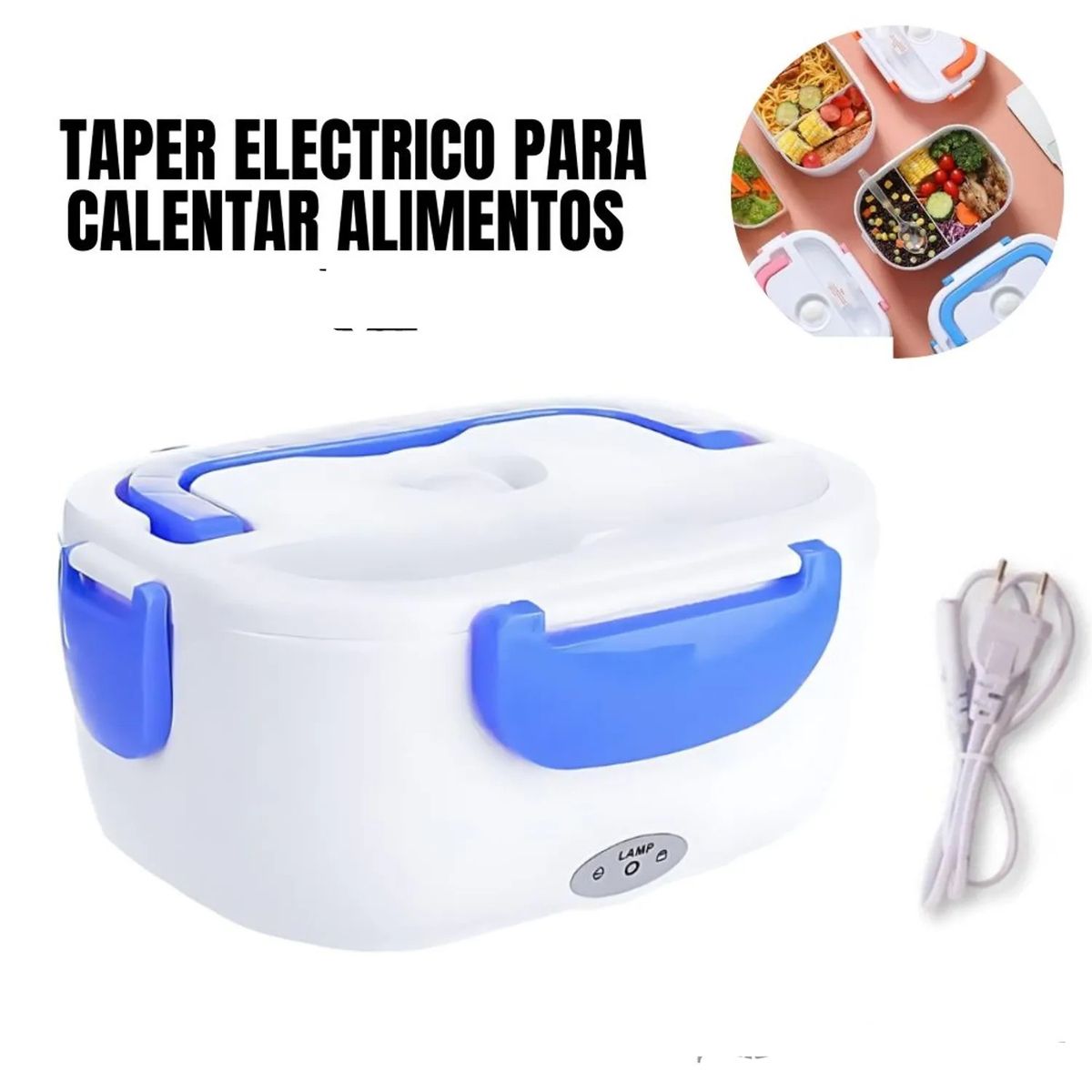 OEM - Lonchera Térmica Eléctrica para Oficina - Taper para Calentar Comida Rápido y Seguro