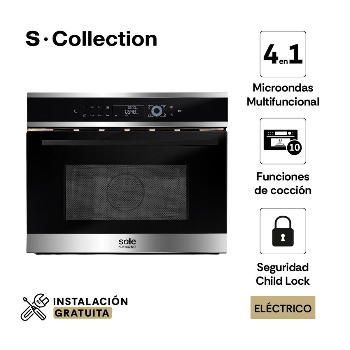 SOLE - Horno Empotrable SCollection Multifunción 4 En 1