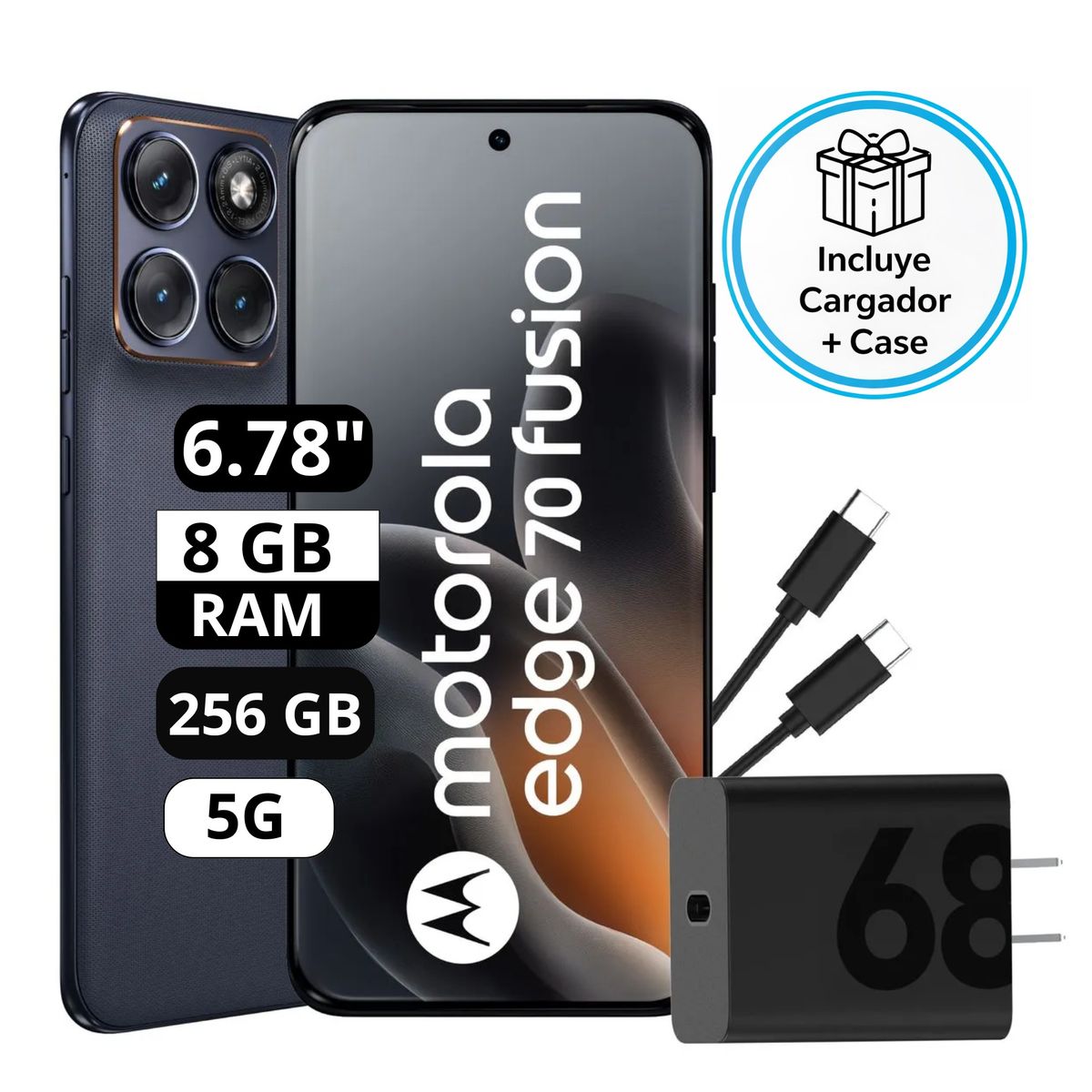 MOTOROLA - Motorola Moto Edge 70 Fusion 8RAM 256GB Azul