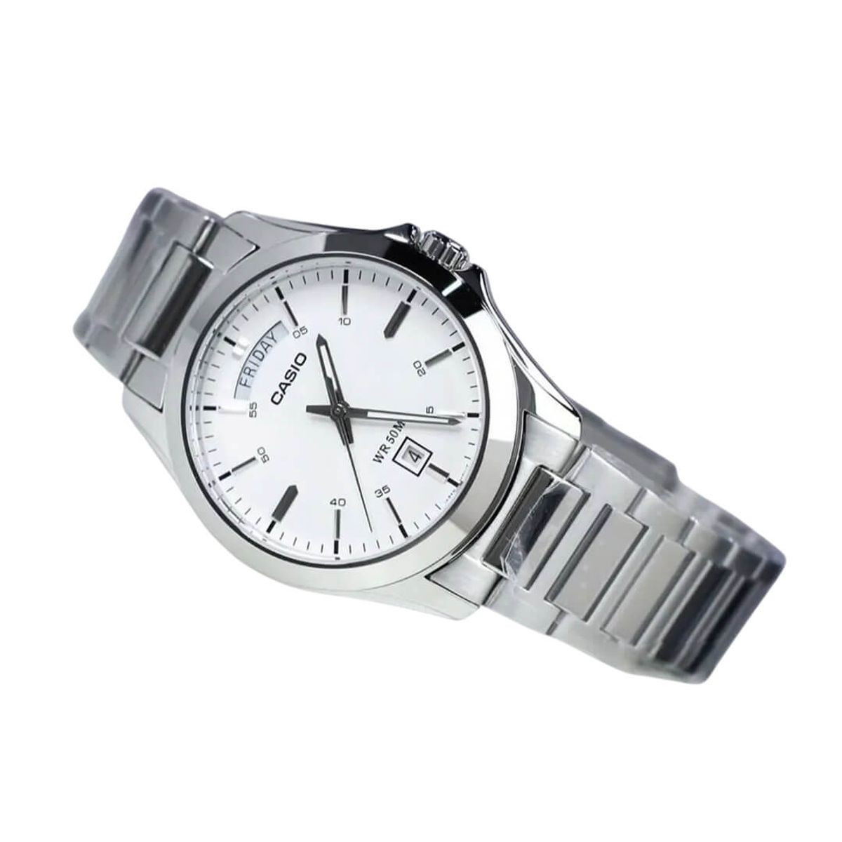 CASIO - Reloj Casio MTP-1370D-7A3 Hombre Acero Plateado