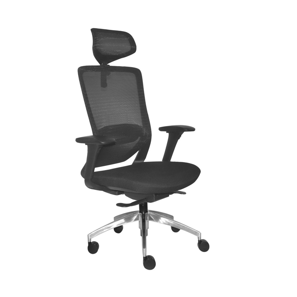 ALTHEA CONFORT - Silla Ergonómica Reclinable Con Slider Brazo 4D Loop Aluminio Negro Althea Confort