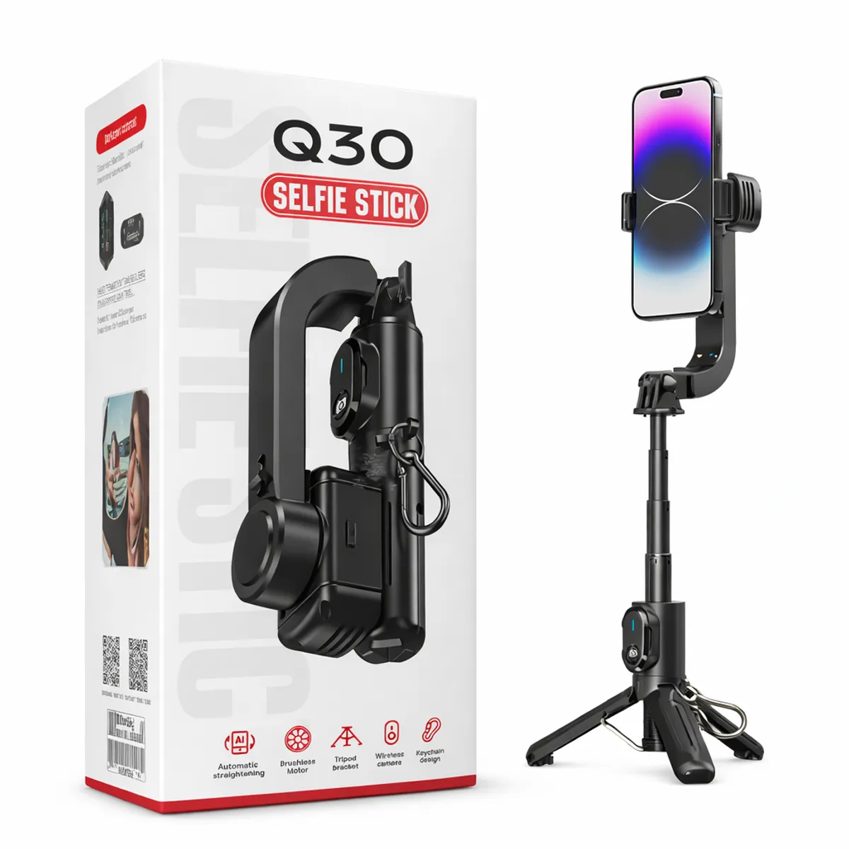 GENERICO - Palo Selfie Con Soporte Tripode Portátil