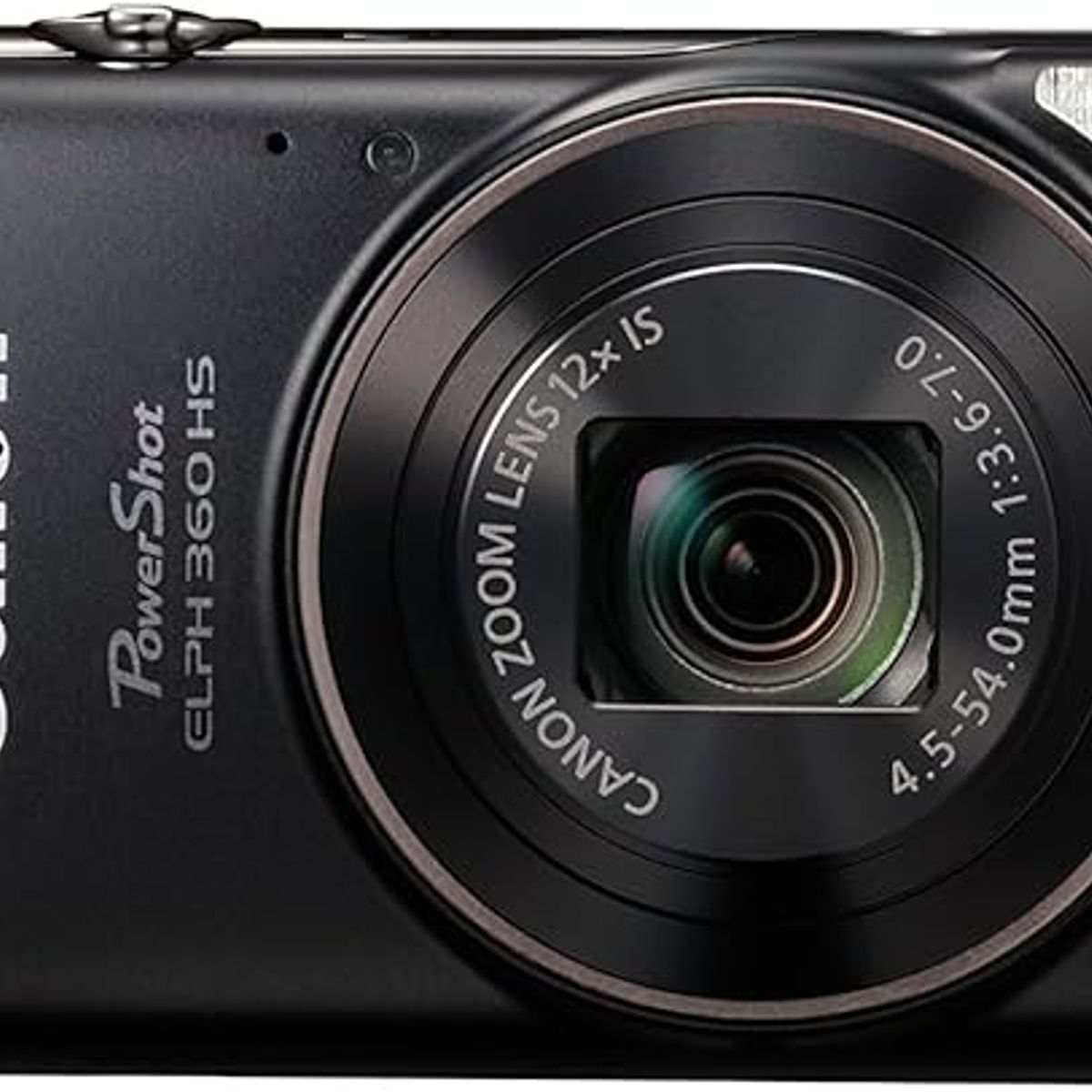 CANON - PowerShot ELPH 360 HS A Black, 20.2MP CMOS, 12x Zoom, OIS, 1080p Full HD