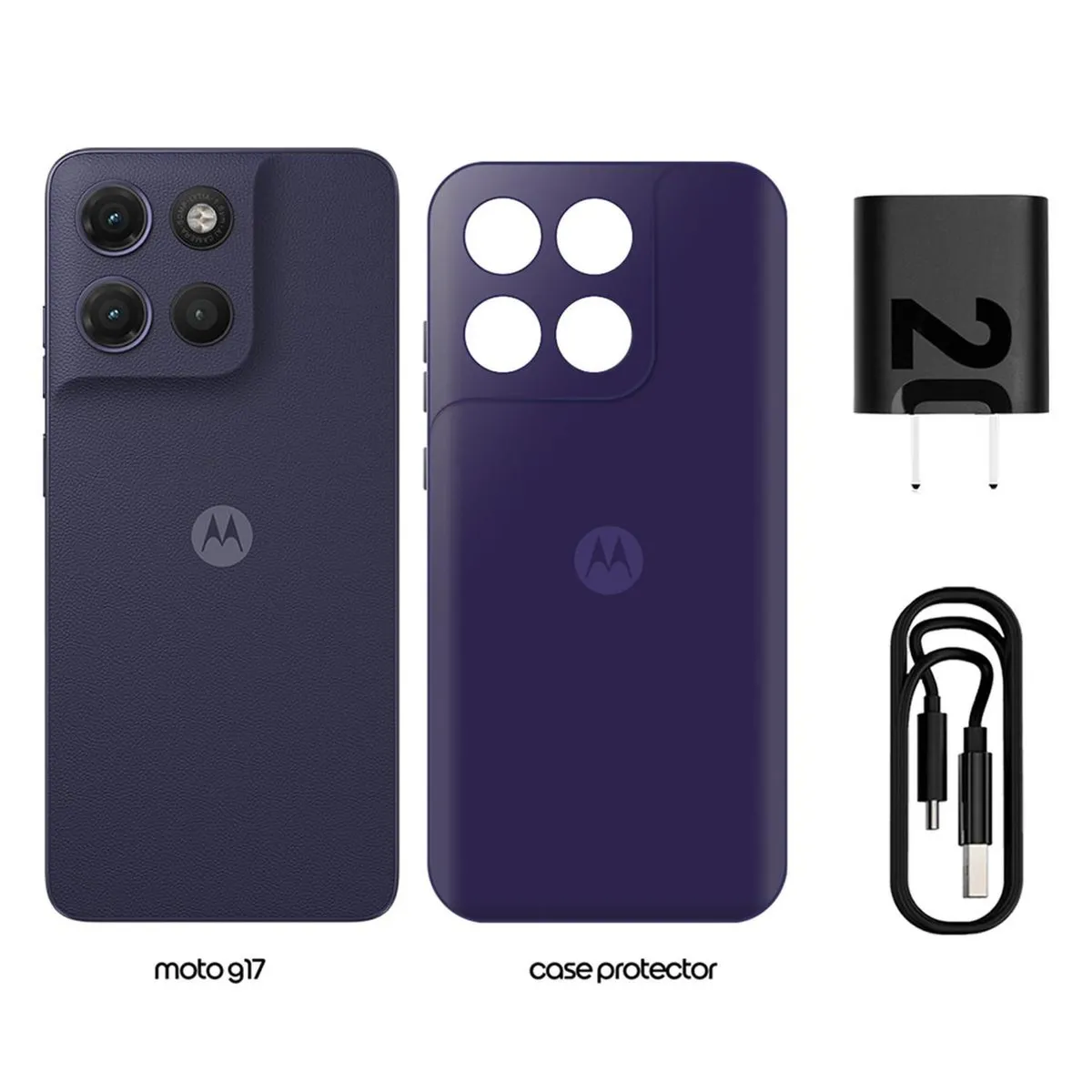 MOTOROLA - Motorola G17 XT2623-1 PE EB 4+128 SS GEN 4GB128GB Arandano
