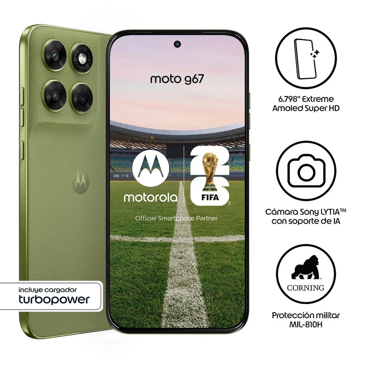 MOTOROLA - Motorola G67 XT2621-1 PE NL 4+256 DS GEN 4GB256GB Lima