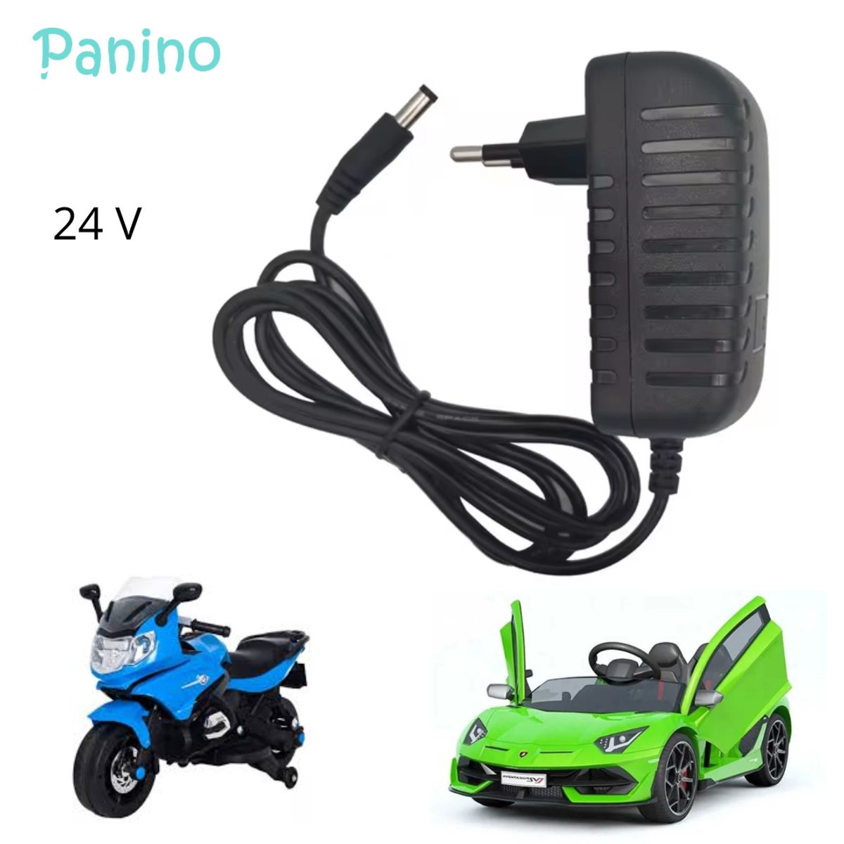 Baby - Cargador para Carritos y Motos a Batería de 24V para niños -C24V-