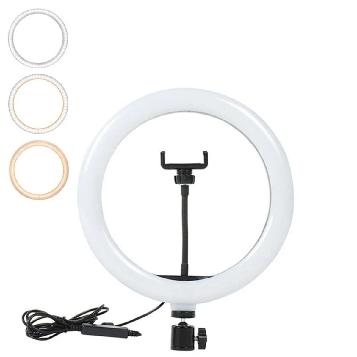 OEM - Aro De Luz Ajustable 30Cm Con Soporte De Celular