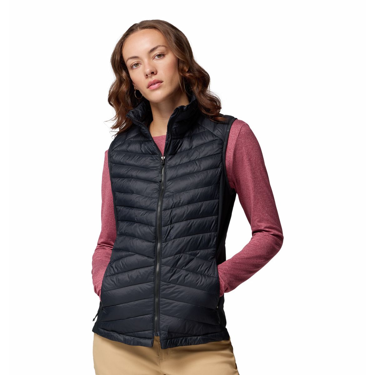 COLUMBIA - Chaleco Columbia Mujer Powder Pass III Negro COLUMBIA