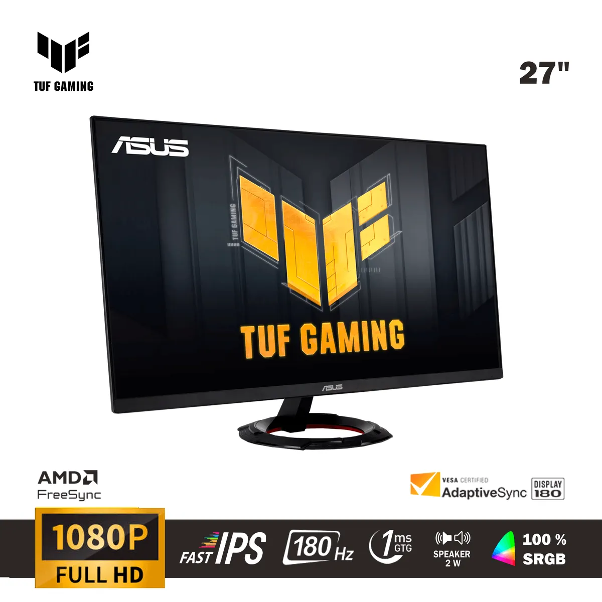 ASUS - Monitor Tuf Gaming Vg279q3r 27 Full Hd1920x1080 180hz Fast Ips 1ms