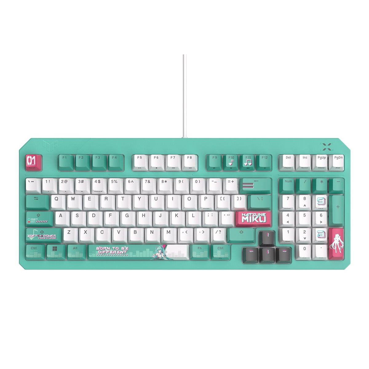 ASUS - TECLADO ASUS TUF GAMING K3 GEN II HATSUNE EDICION MIKU
