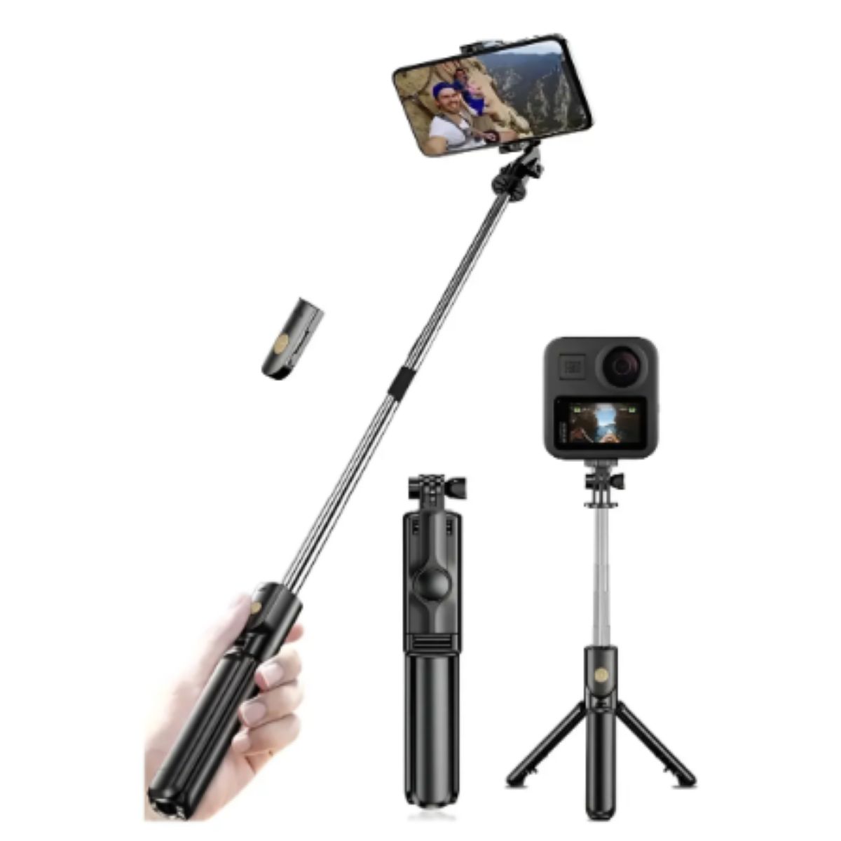 GENERICO - Palo Selfie Estabilizador para Celular y Gopro