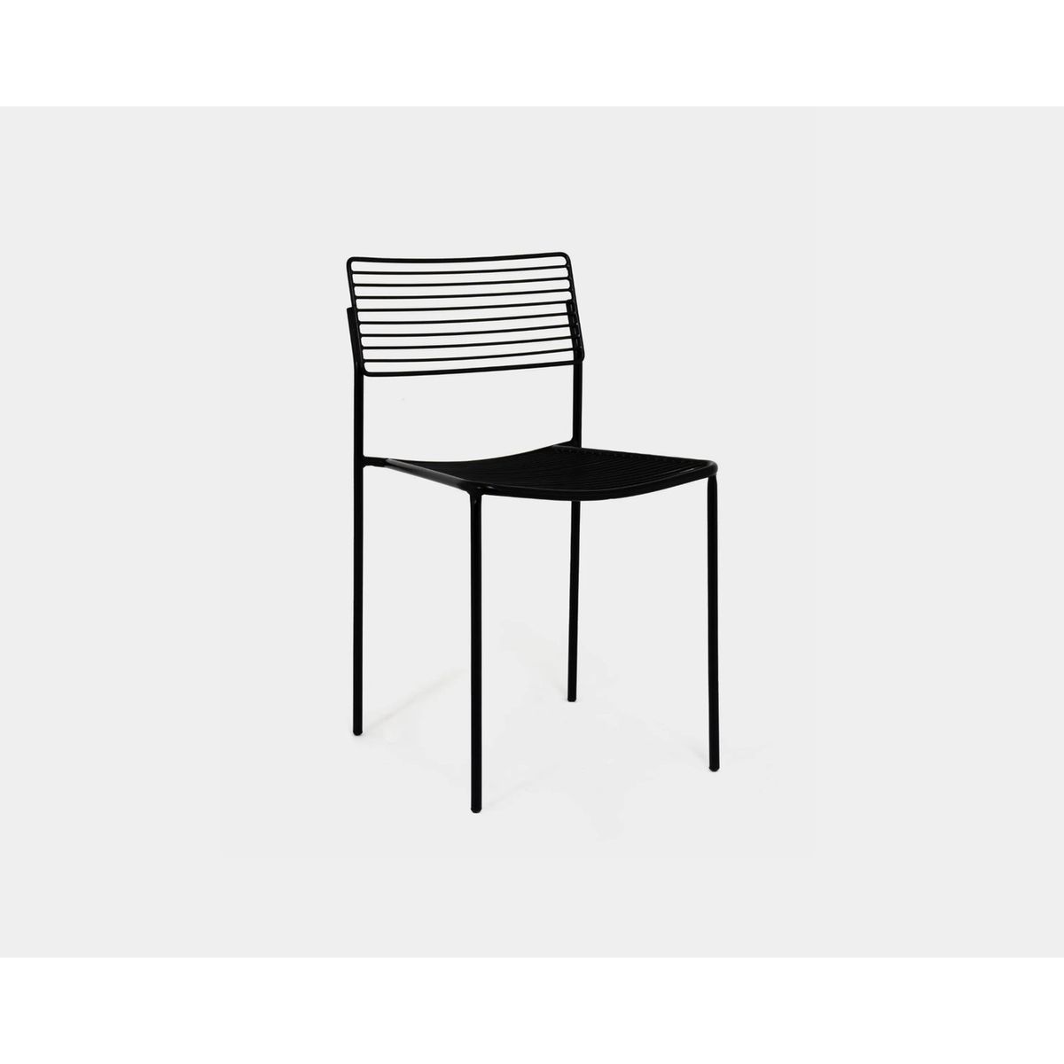 NIHM - Silla De Comedor De Metal Nova Black