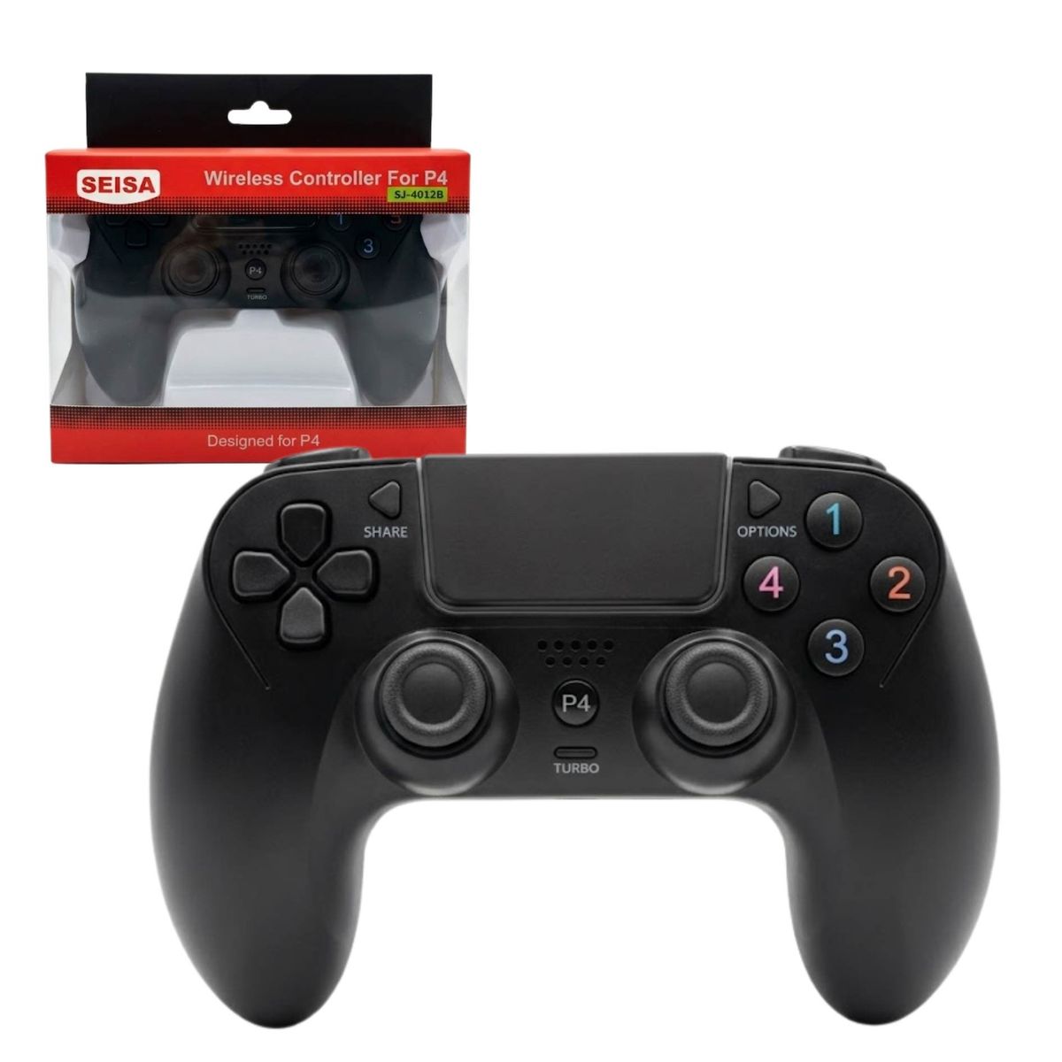 SEISA - Joystick Mando Control para Ps3 Ps4 PC Android Inalámbrico Recargable  Vibración Dual