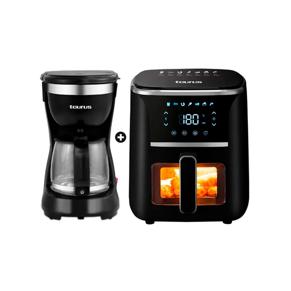 TAURUS - Combo Freidora de aire Taurus 5LT Silver F+ cafetera New coffee PE935544OA