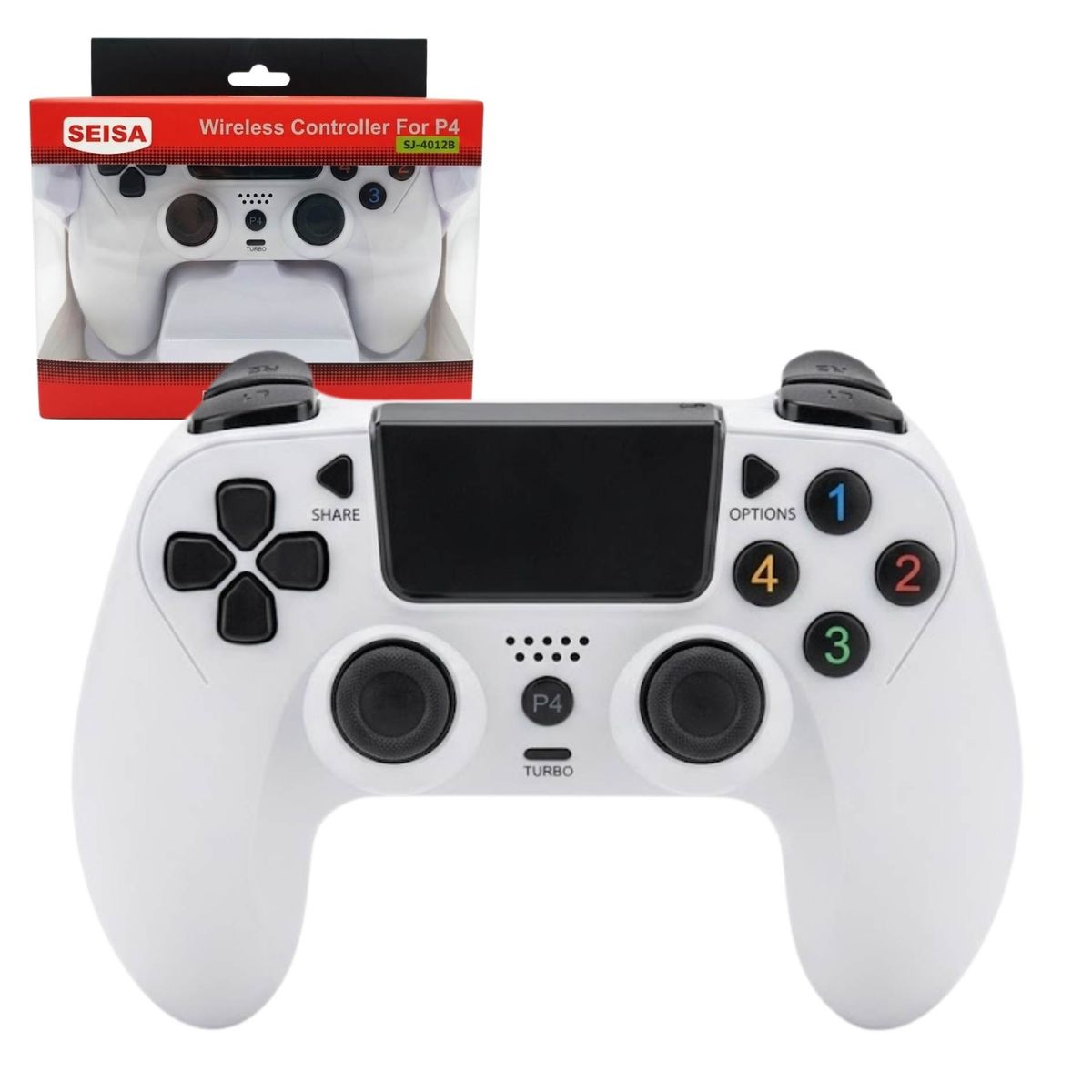 SEISA - Joystick Mando Control para Ps3 Ps4 PC Android Inalámbrico Recargable  Vibración Dual
