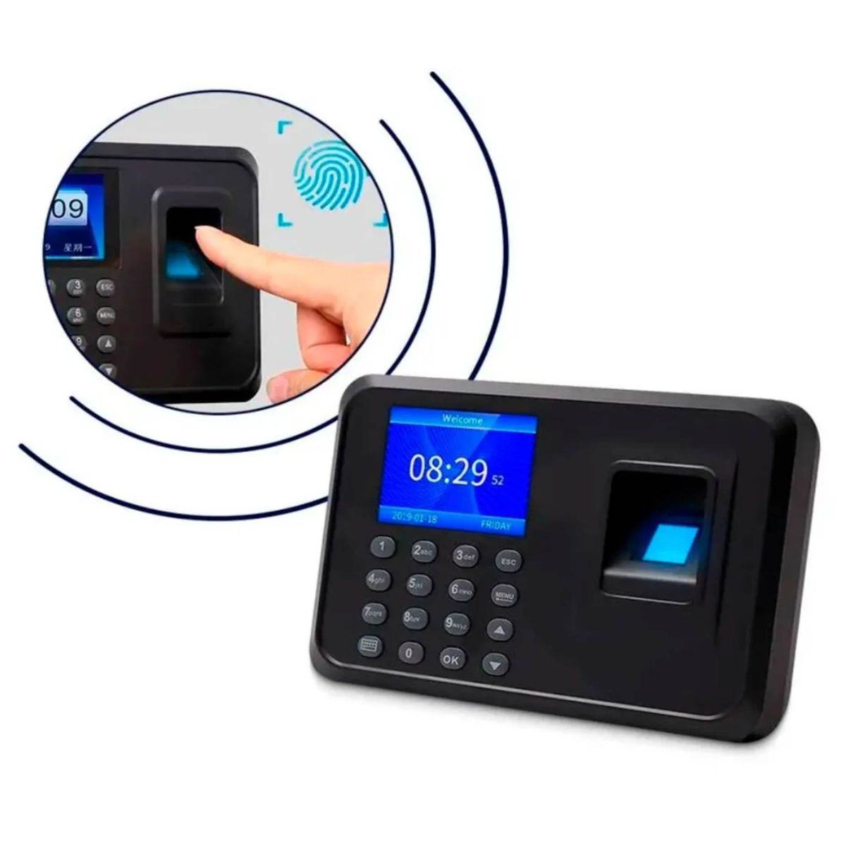 GENERICO - Control Acceso y Registro de Asistencia con Huella Digital Biometrico Trabajo Oficina