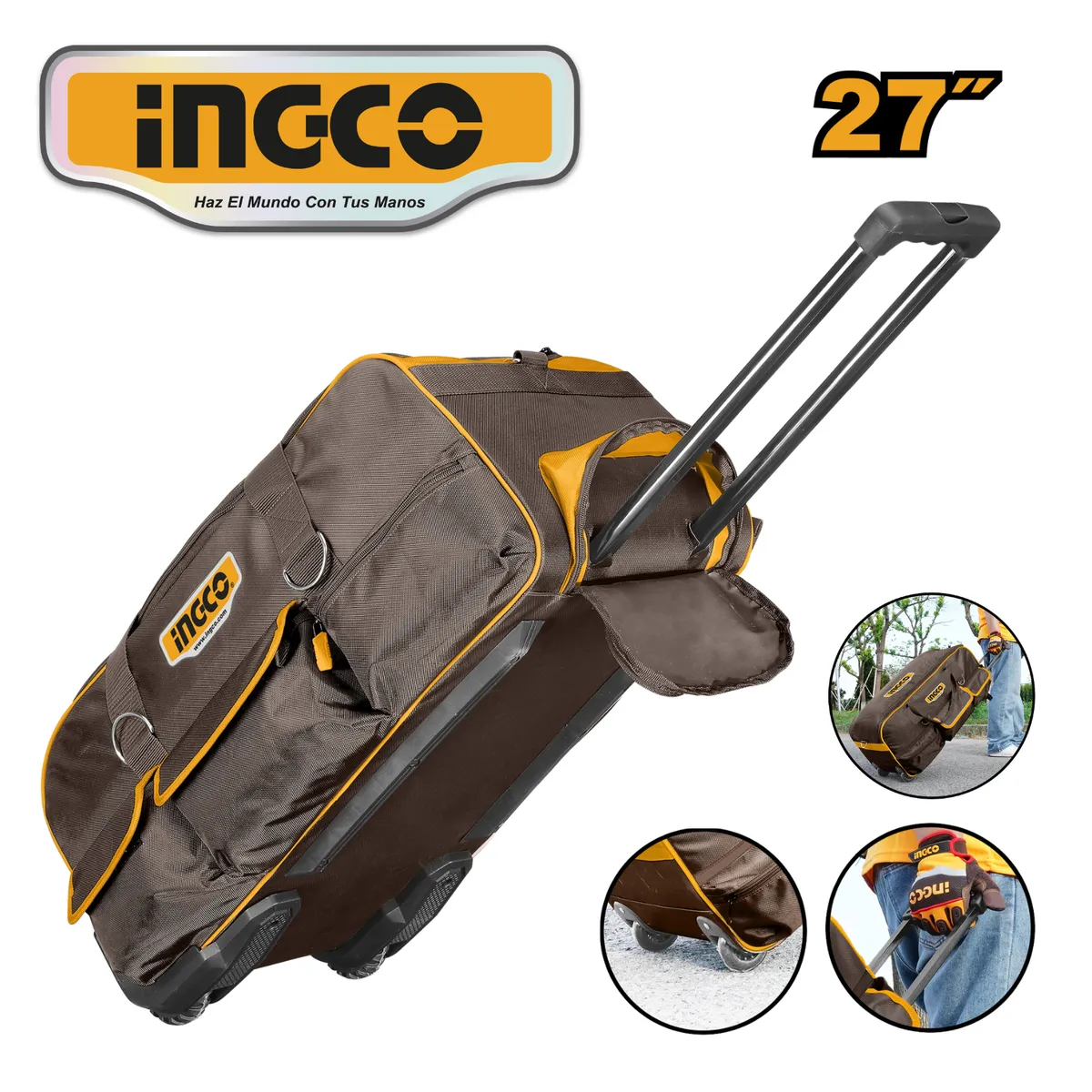 INGCO TOOLS - MALETA PORTAHERRAMIENTAS CON RUEDAS 27″