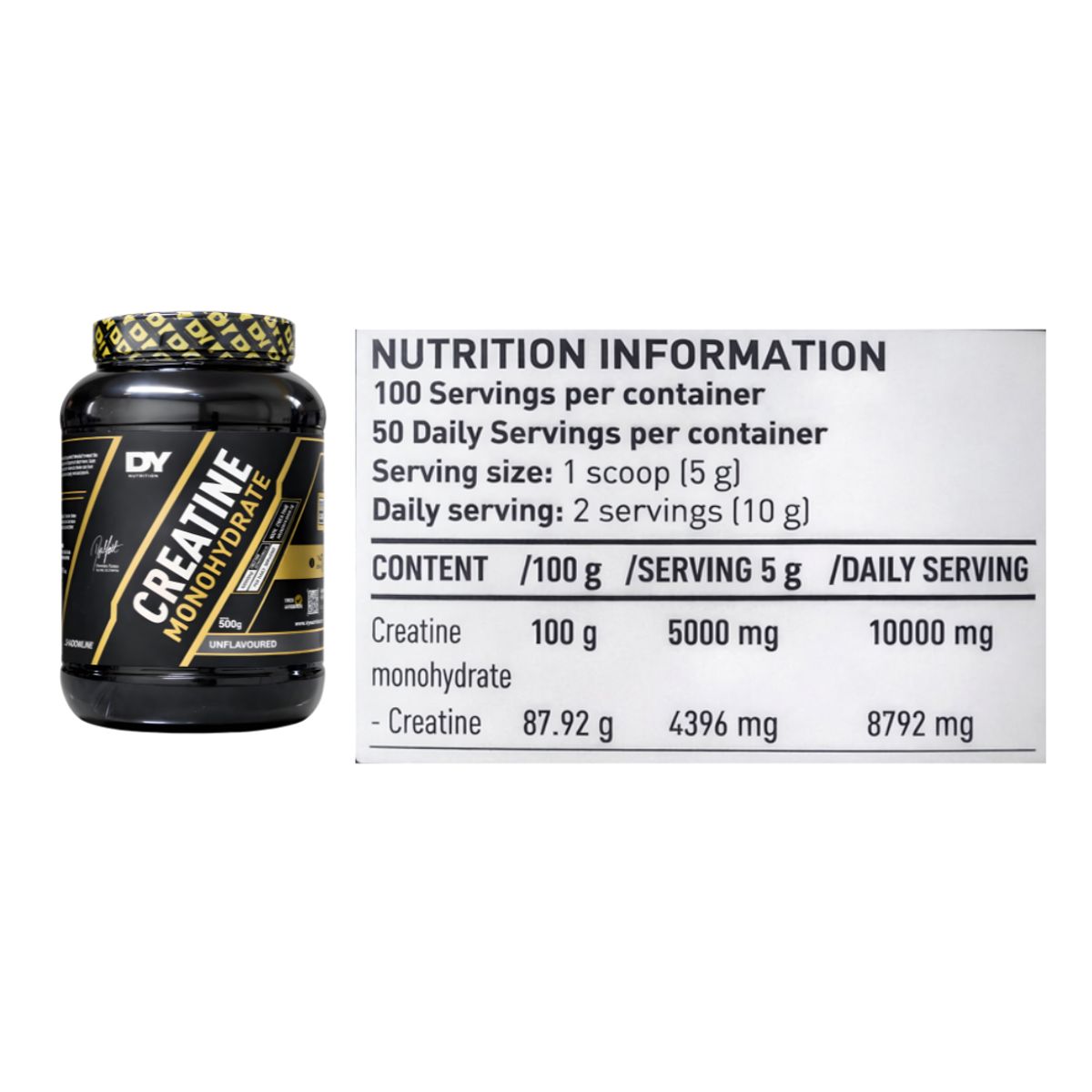 DORIAN YATES - Creatina Dorian Yates 500 G - Creatina Monohidratada DY