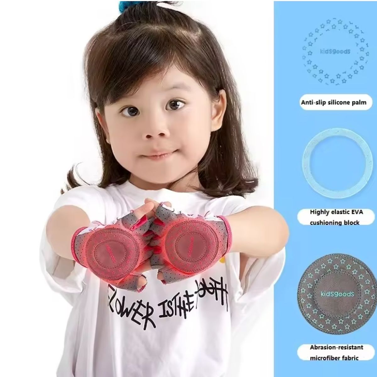 GENERICO - Guantes rosado Para Niñas Moto Bicicleta Scooter talla L