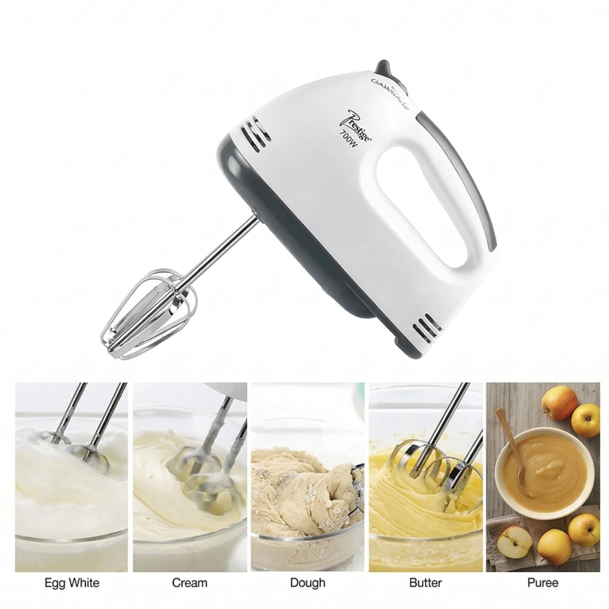 GENERICO - Batidora De Mano Con Varillas Y Ganchos Repostería Cocina