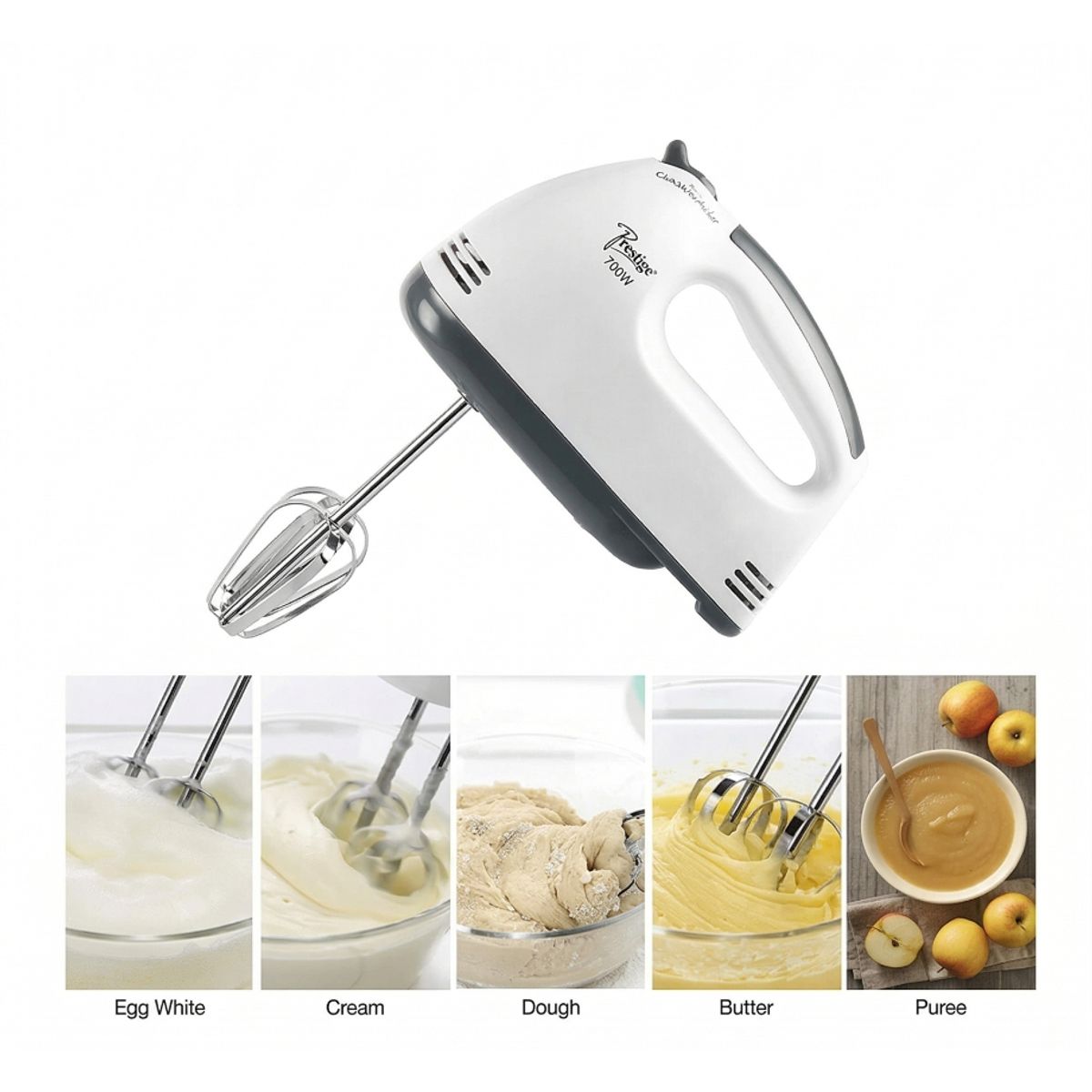 GENERICO - Batidora De Mano Con Varillas Y Ganchos Repostería Cocina