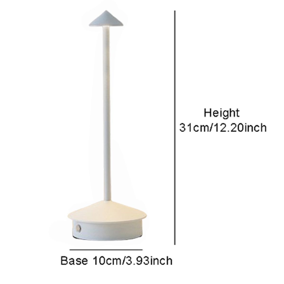 DANWEILE - Luz nocturna ambiental recargable por USB Blanco