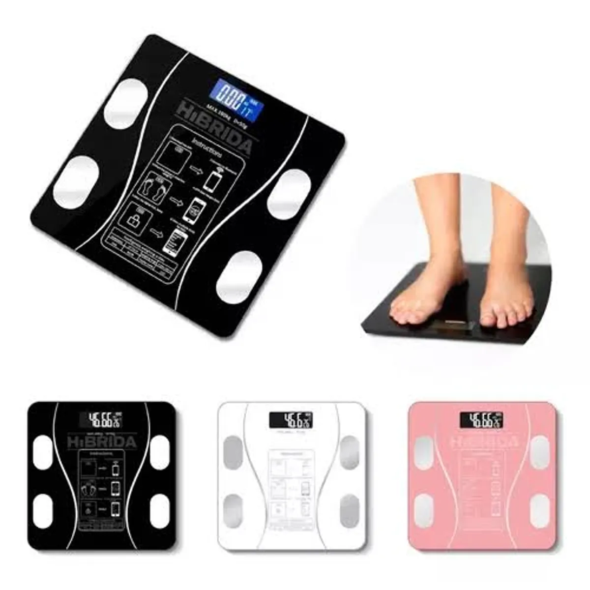 Balanza Inteligente Bioimpedancia con Conexión App - Control de Peso y Metabolismo Basal, marca OEM - Foto Principal