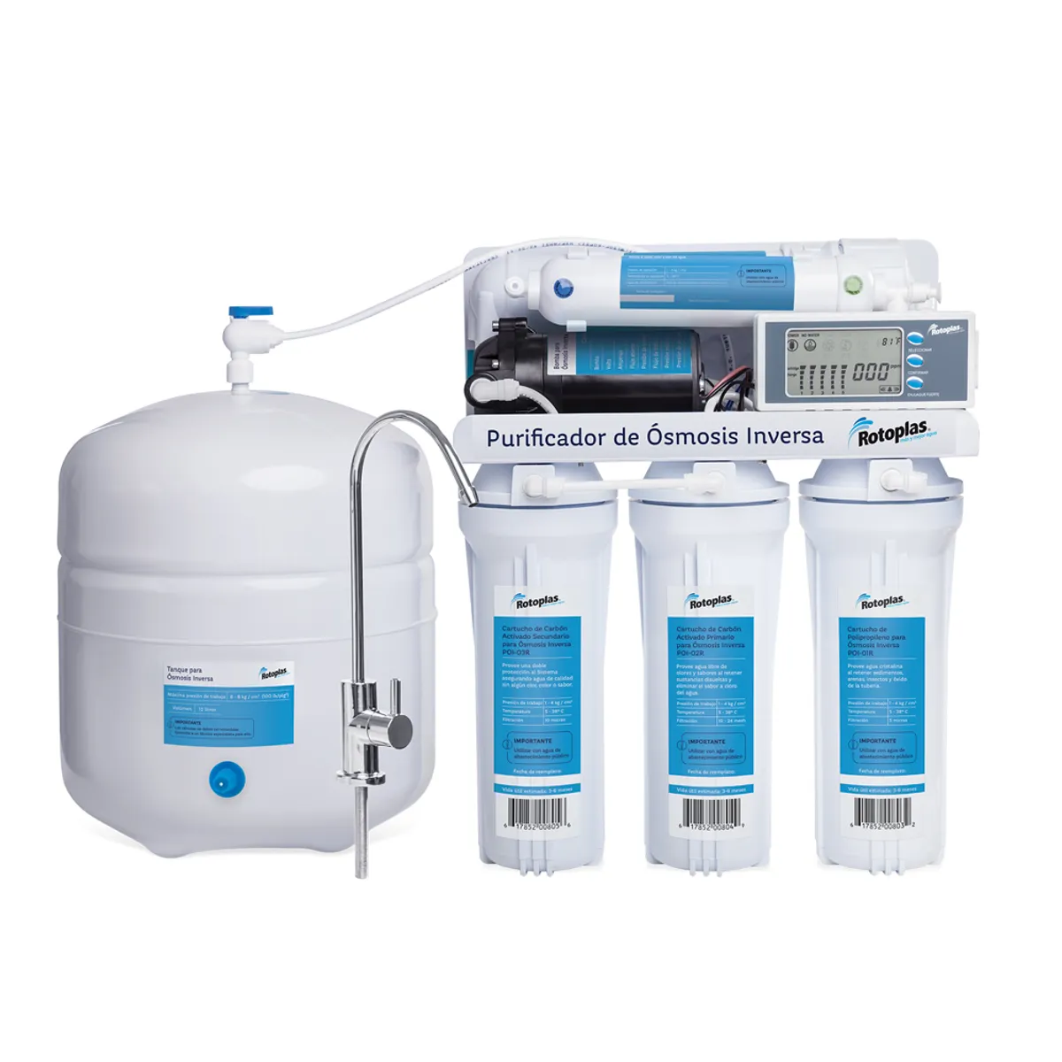 ROTOPLAS - Sistema de Osmosis Inversa Domestico Rotoplas